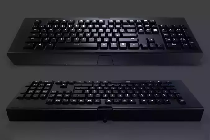 Cordless Keyboard - Low Poly Low-poly 3D model