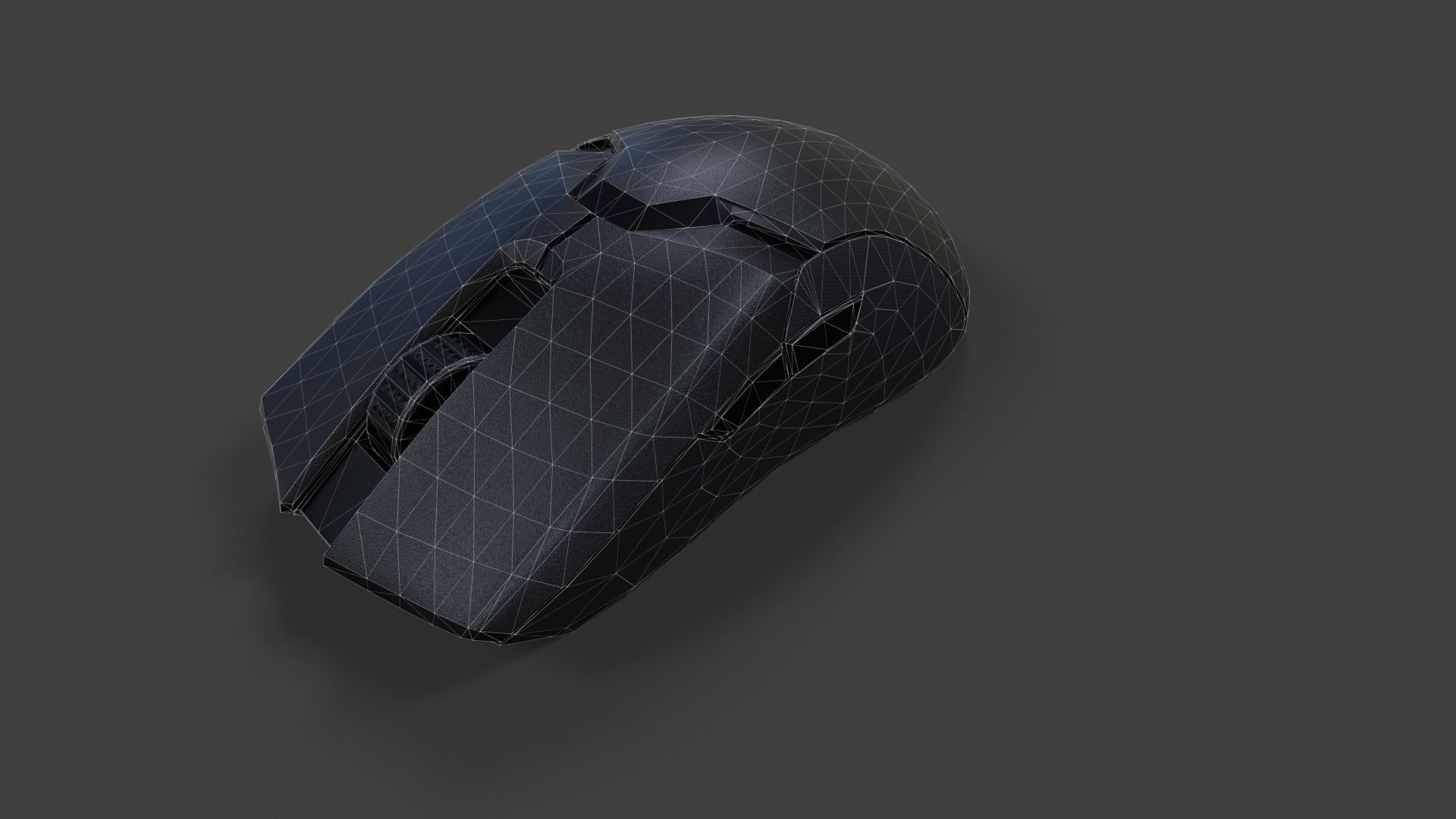 Cordless Mouse - Low Poly Low-poly 3D model_7