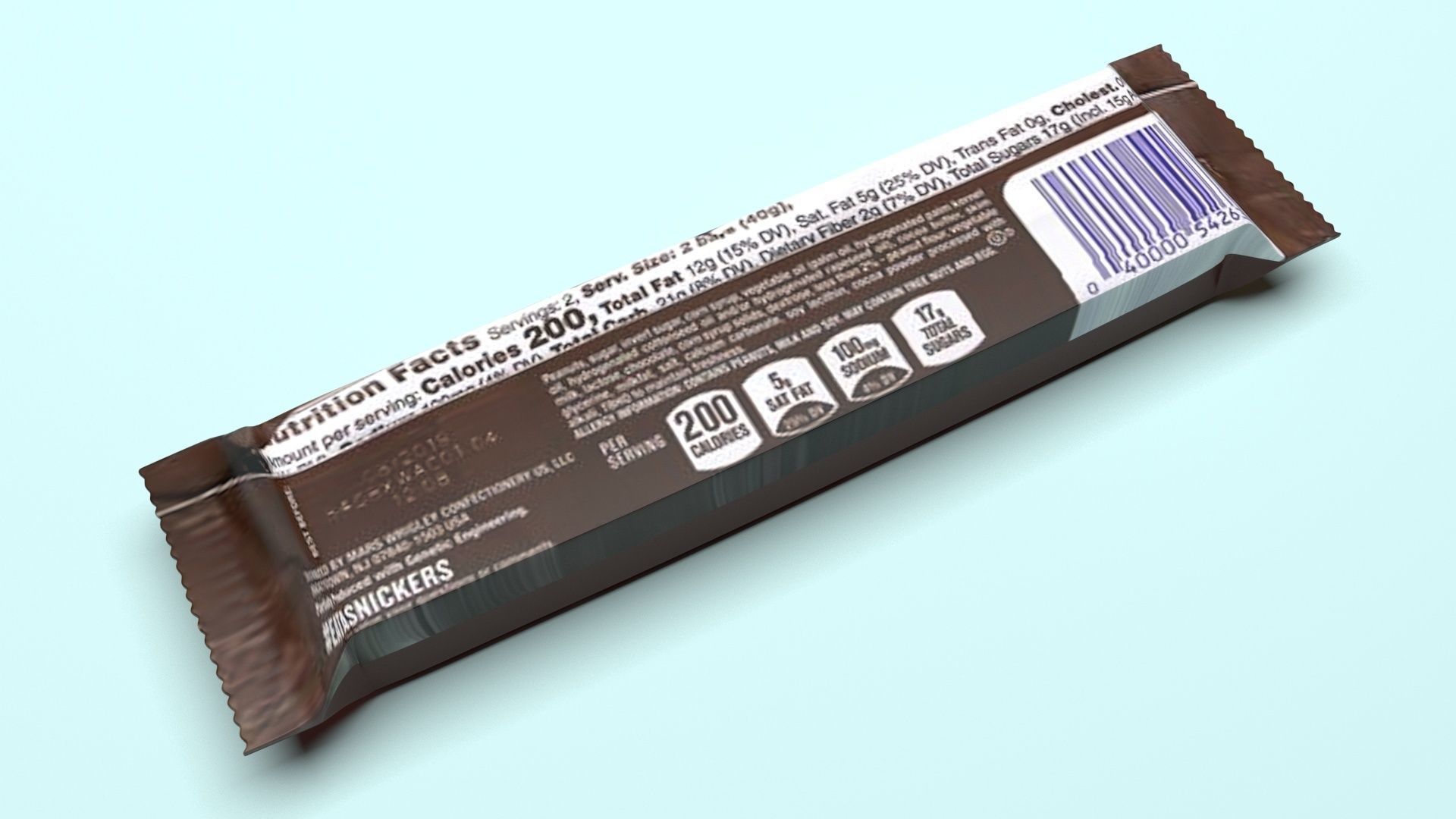 Chocolate Bar 3D model_21