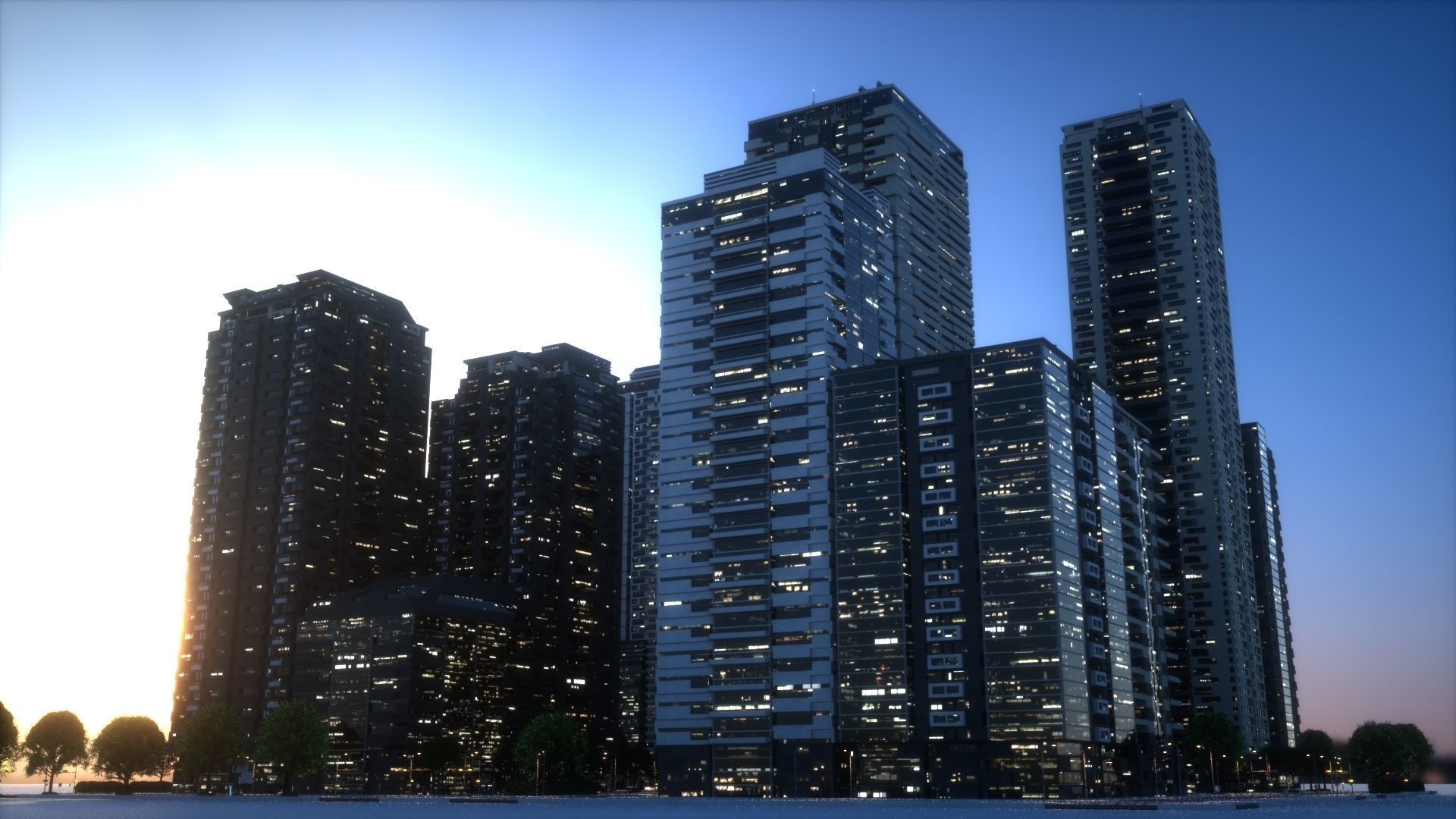 City Block Type B39 3D model_1