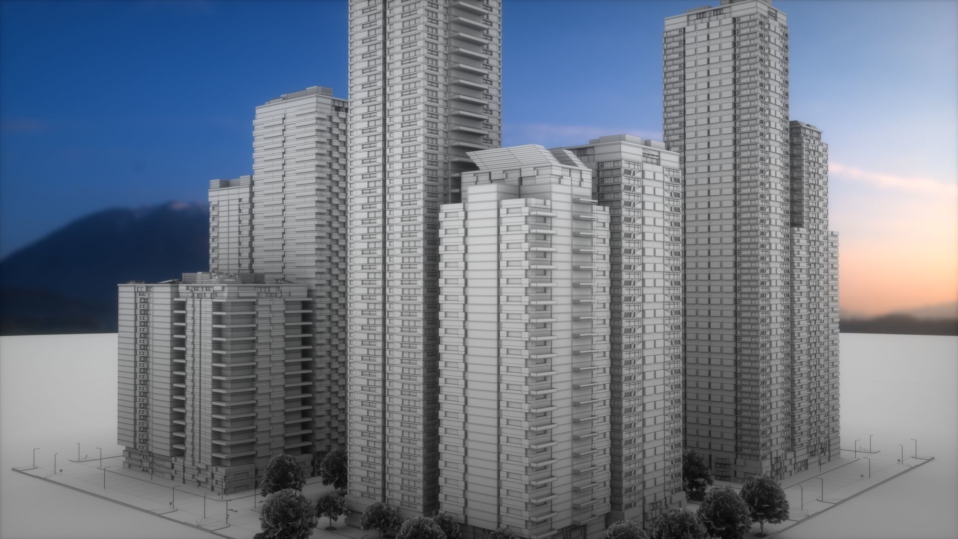 City Block Type B39 3D model_8