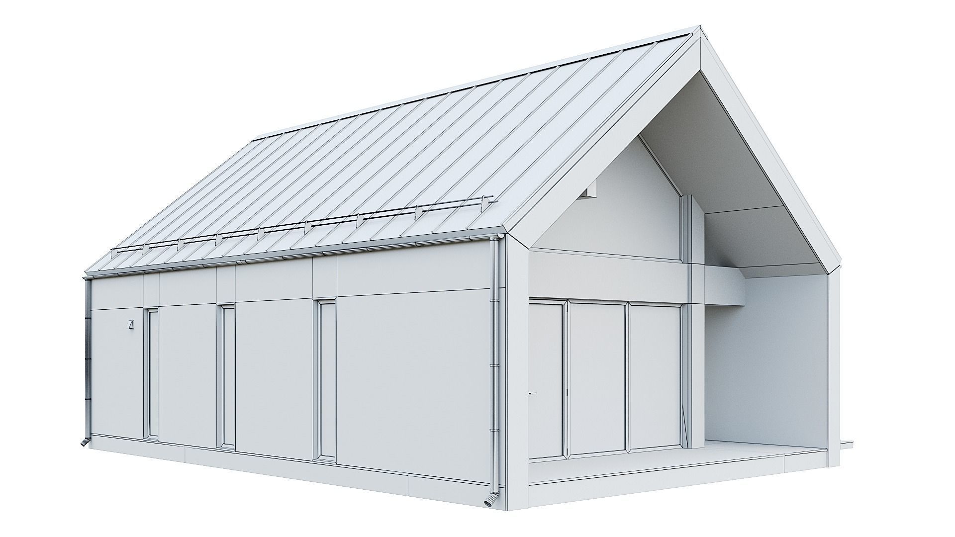 Barn house 06 3D model_8