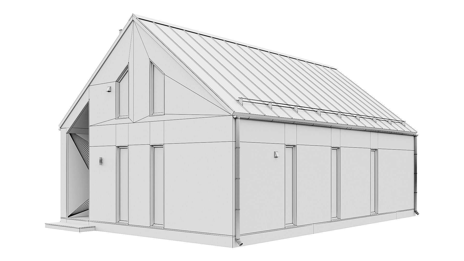 Barn house 06 3D model_9