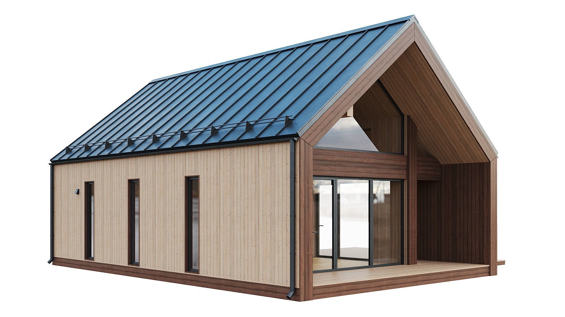 Barn house 06 3D model_3