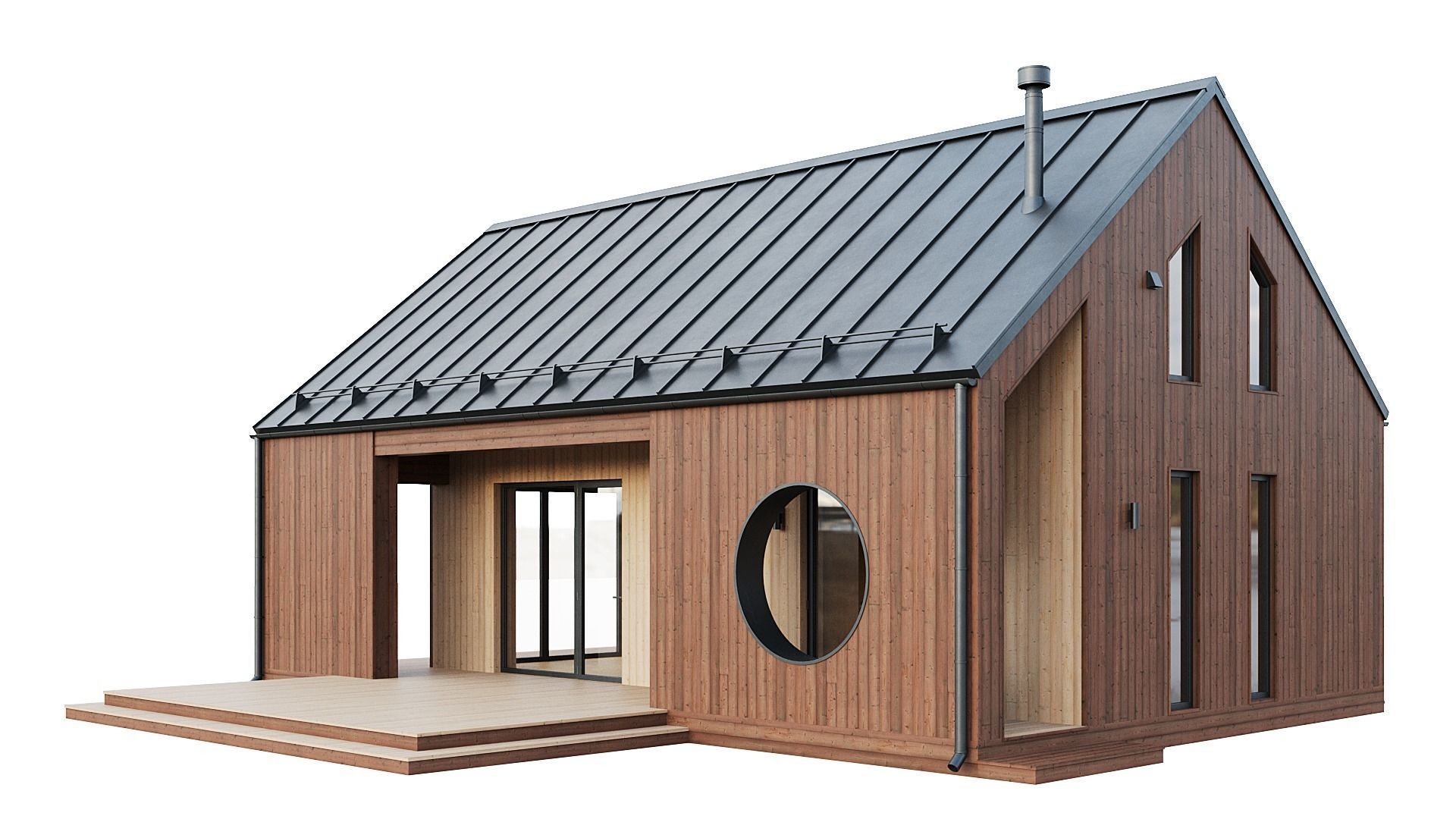 Barn house 06 3D model_1