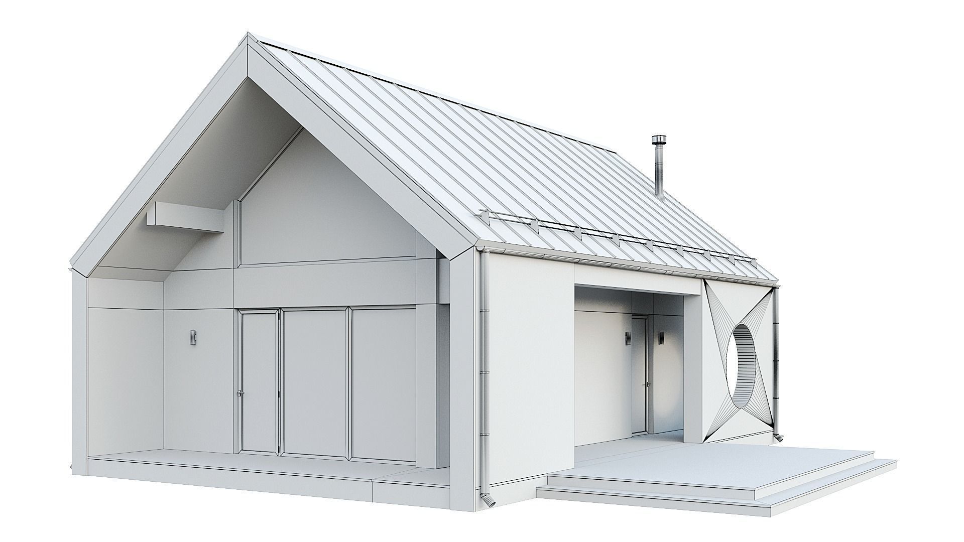 Barn house 06 3D model_7