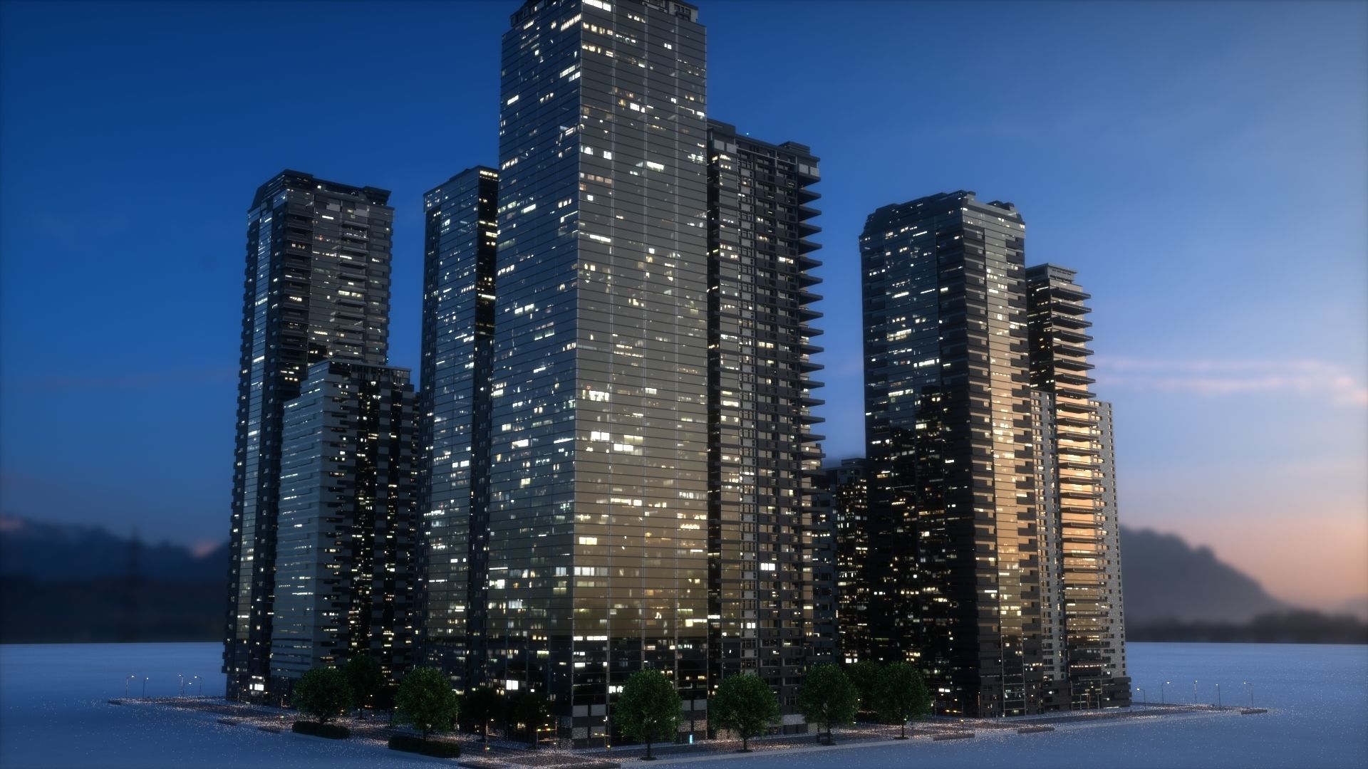 City Block Type B38 3D model_4