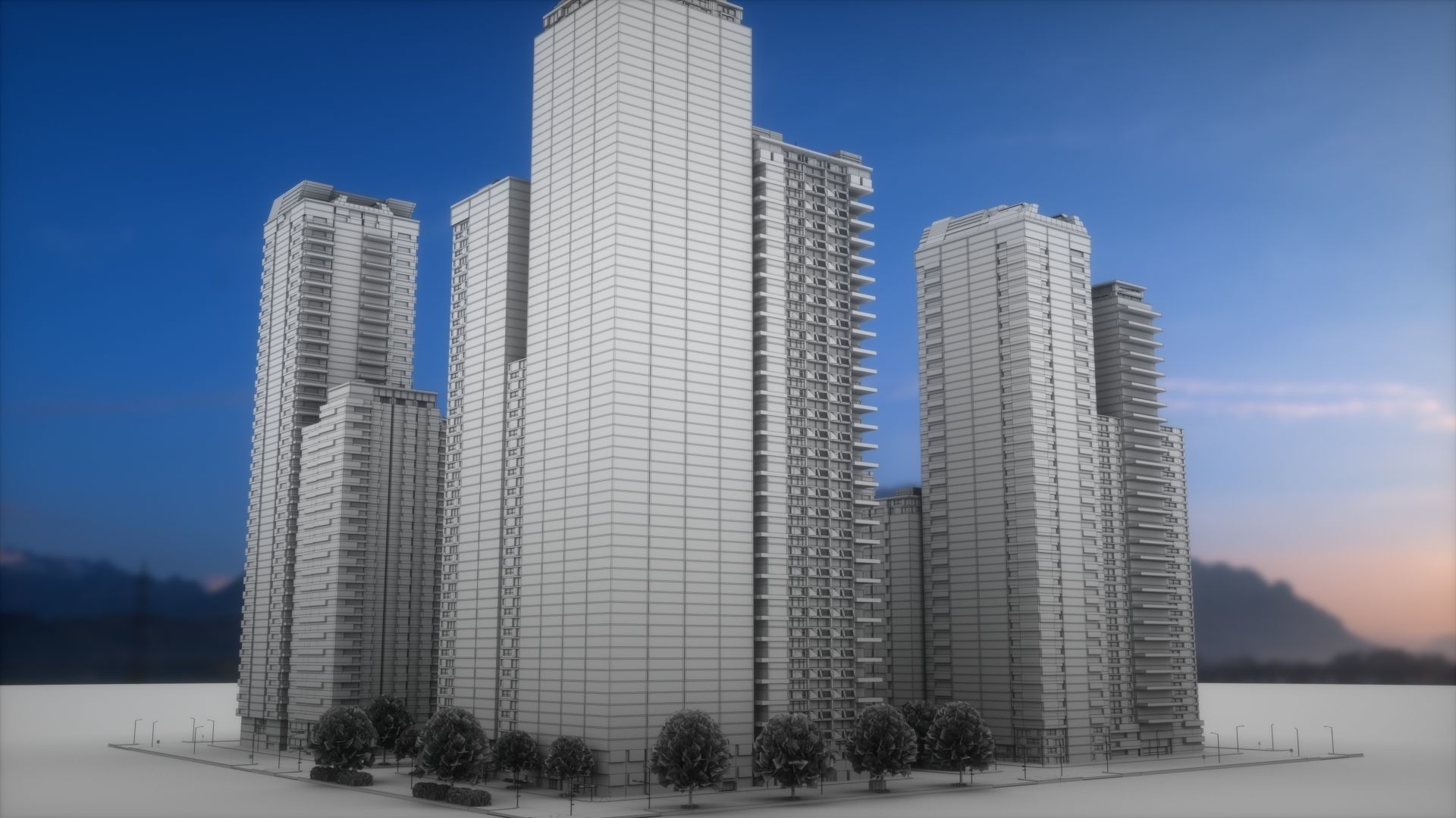 City Block Type B38 3D model_10