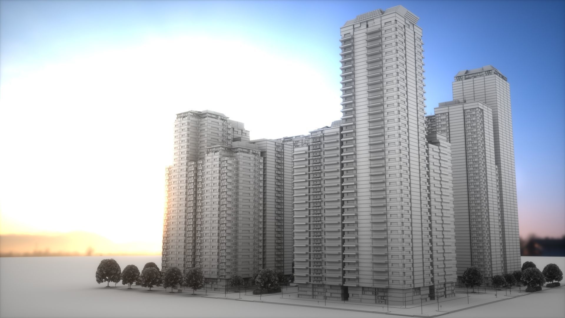 City Block Type B38 3D model_9