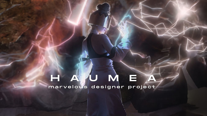 Haumea - fire force anime -  Marvelous designer 3D model