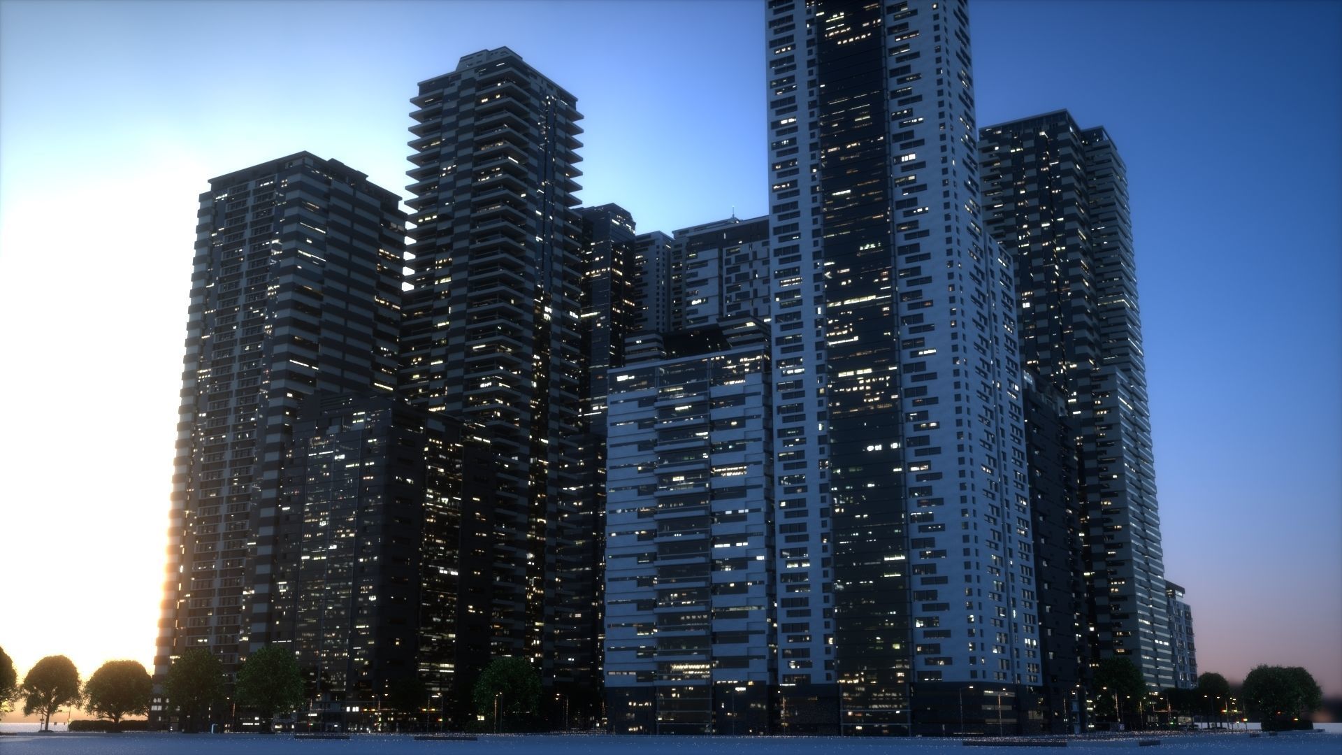 City Block Type B37 3D model_1