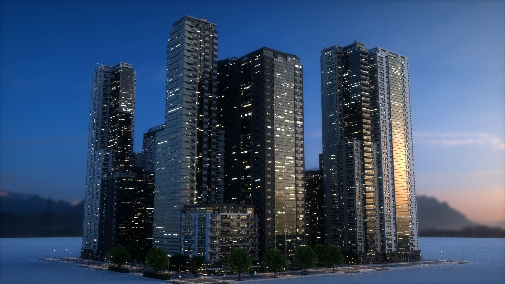 City Block Type B37 3D model_4