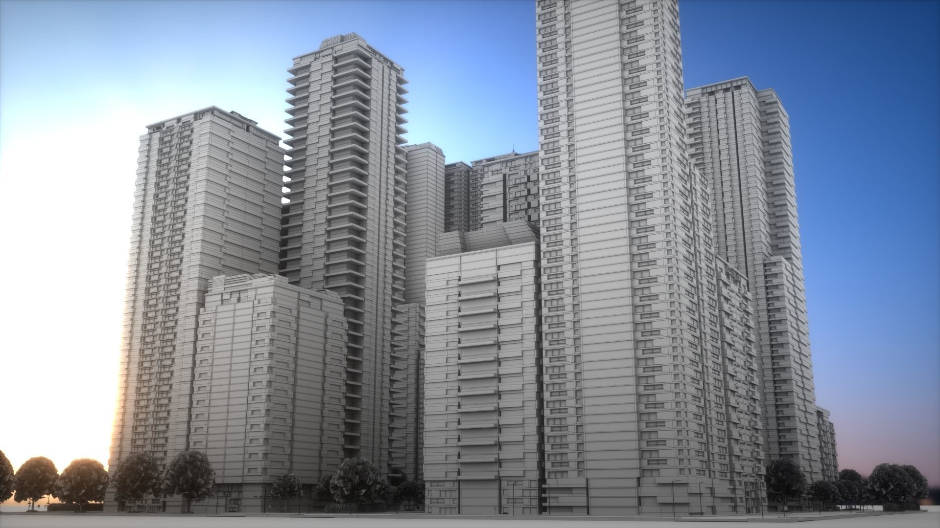 City Block Type B37 3D model_7
