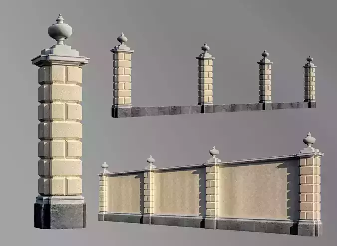 classic fence PIERS FOR GATES