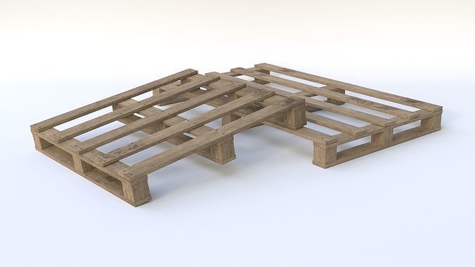 Pallets Low-poly 3D model