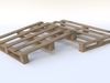 Pallets Low-poly 3D model_1