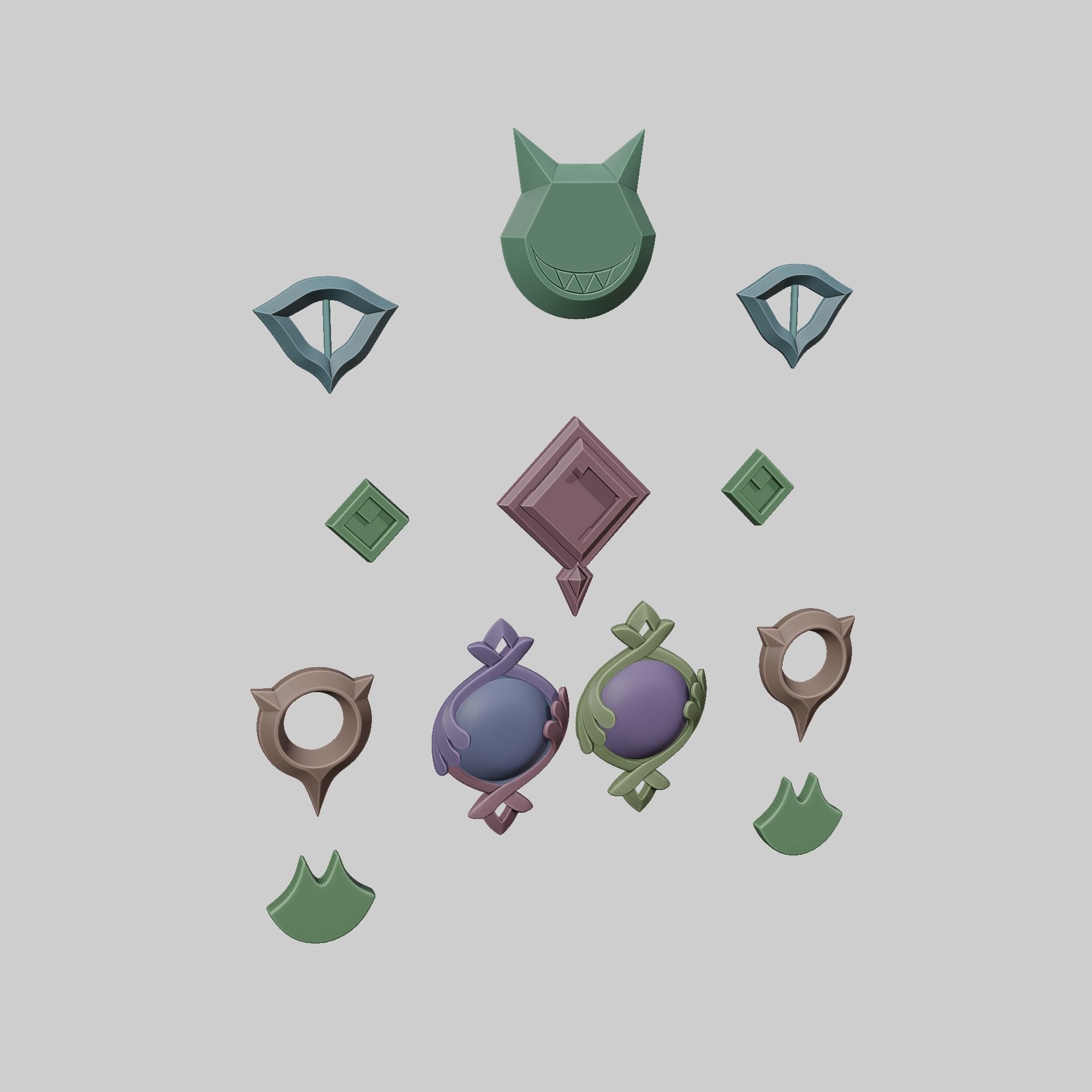 Lyney Cosplay Set Genshin Impact 3D print model_4