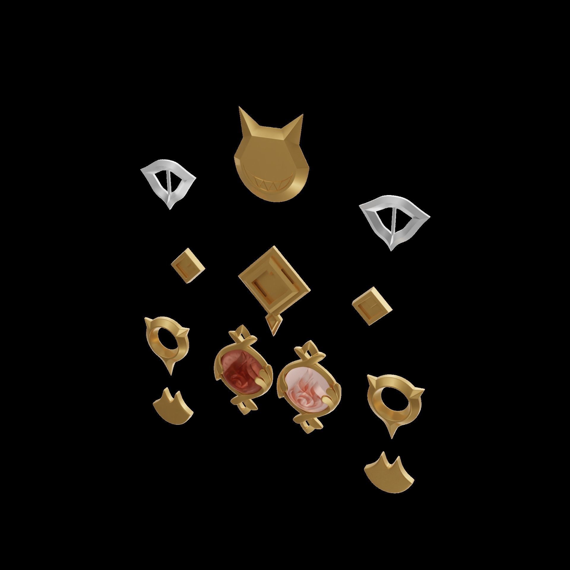 Lyney Cosplay Set Genshin Impact 3D print model_10