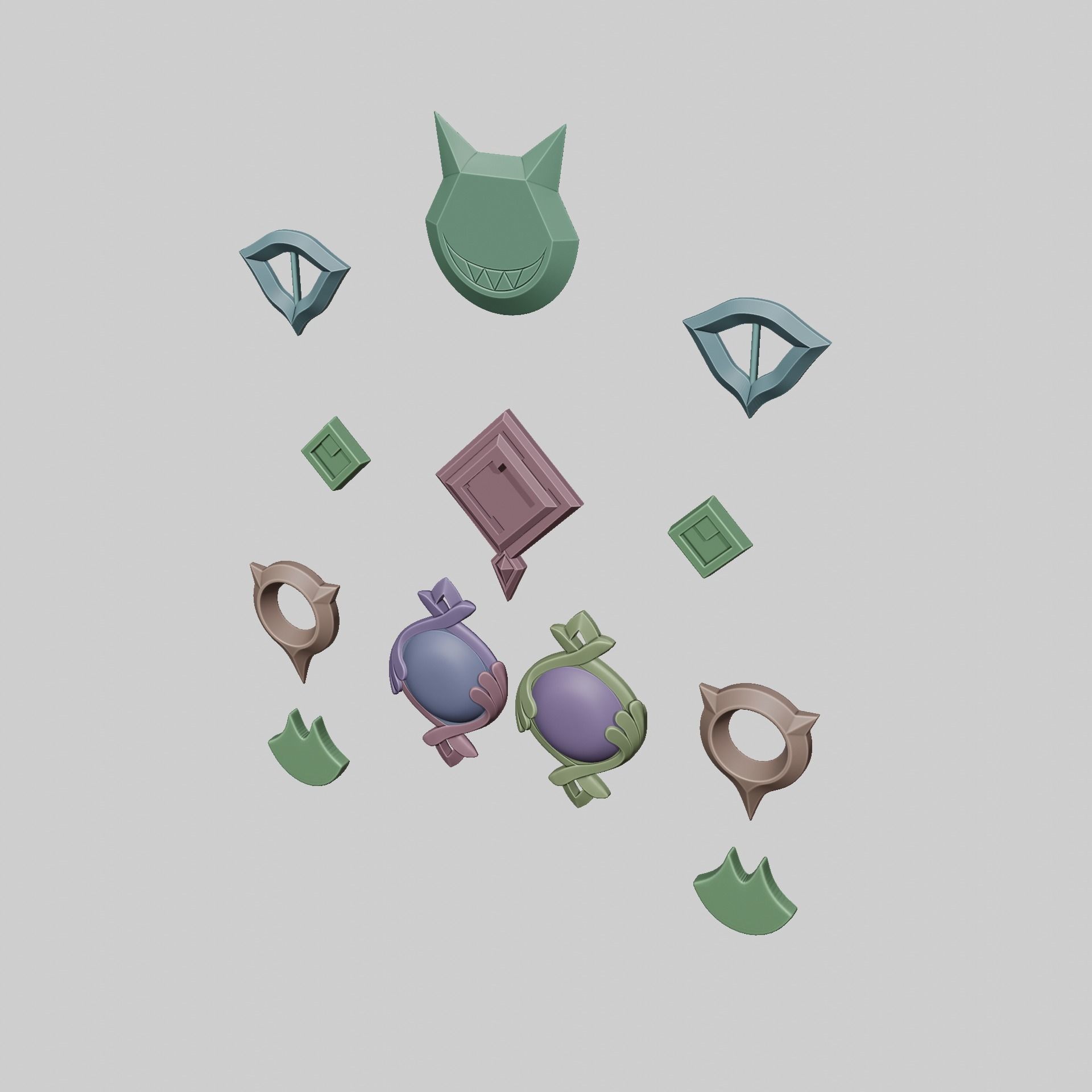 Lyney Cosplay Set Genshin Impact 3D print model_2