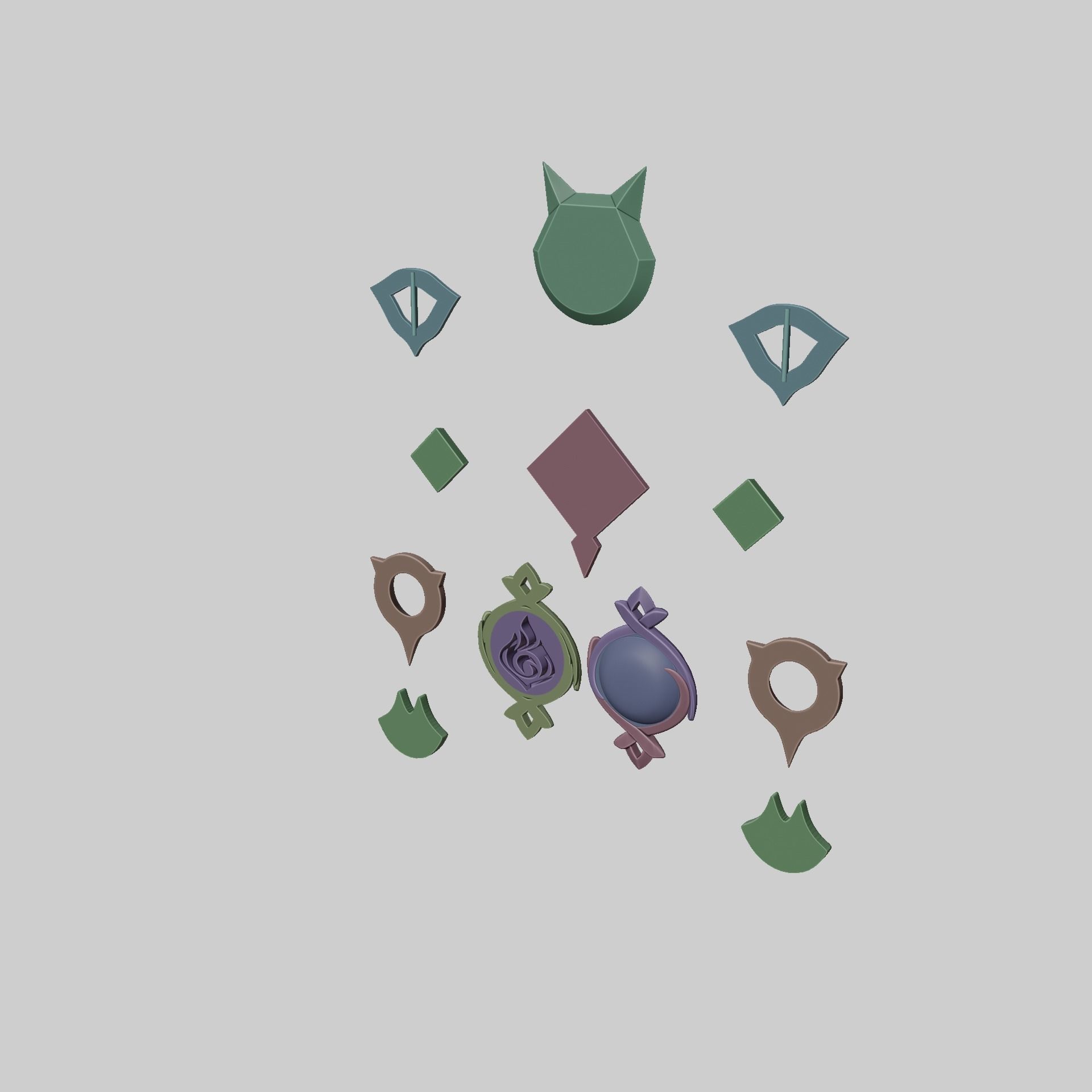 Lyney Cosplay Set Genshin Impact 3D print model_3