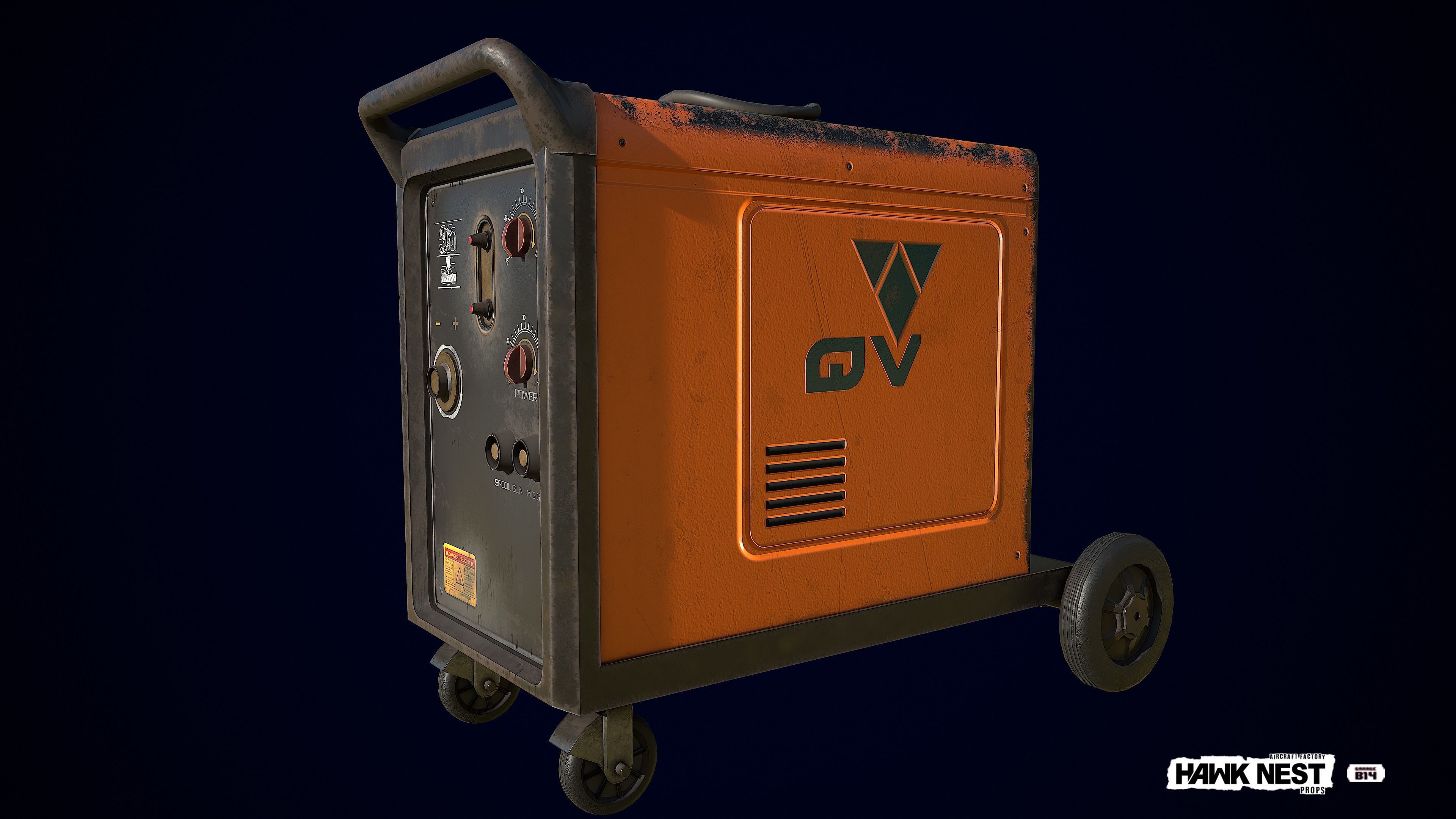 Tool - Welding Machine Low-poly 3D model_4