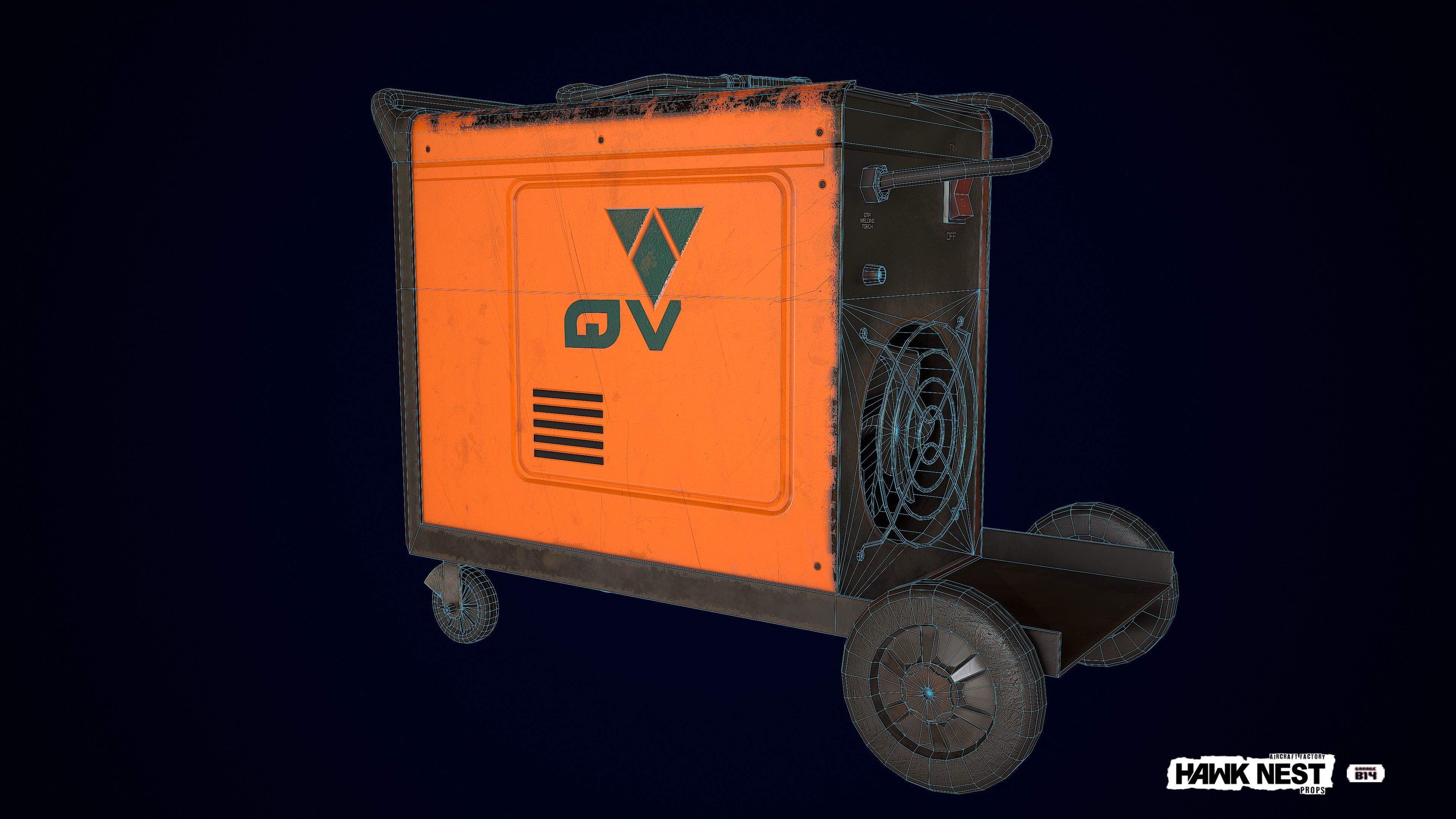 Tool - Welding Machine Low-poly 3D model_7