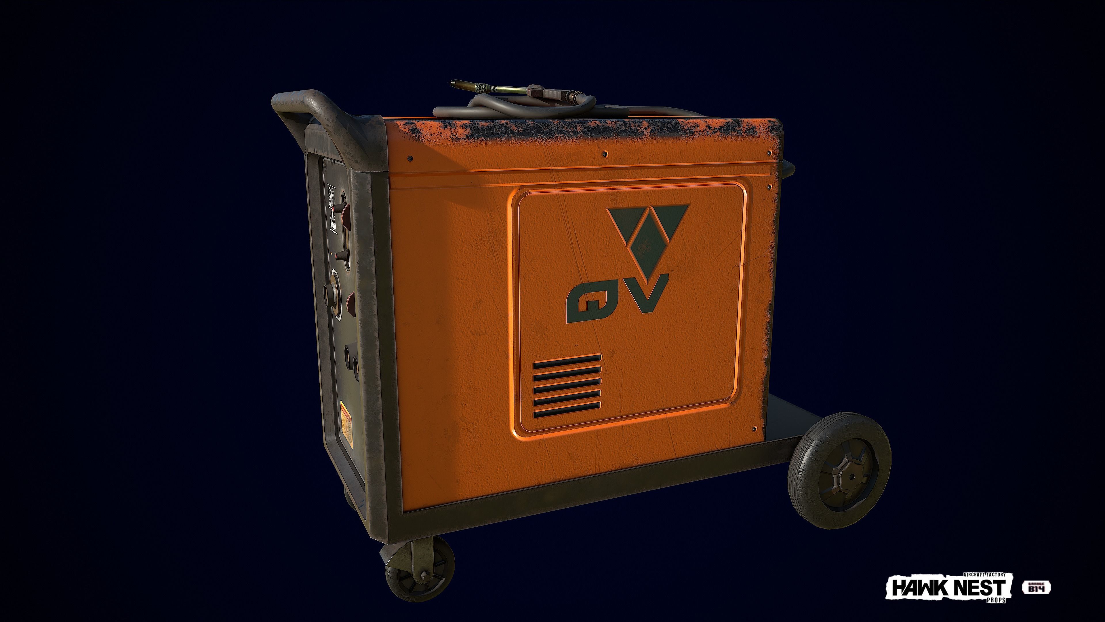 Tool - Welding Machine Low-poly 3D model_2