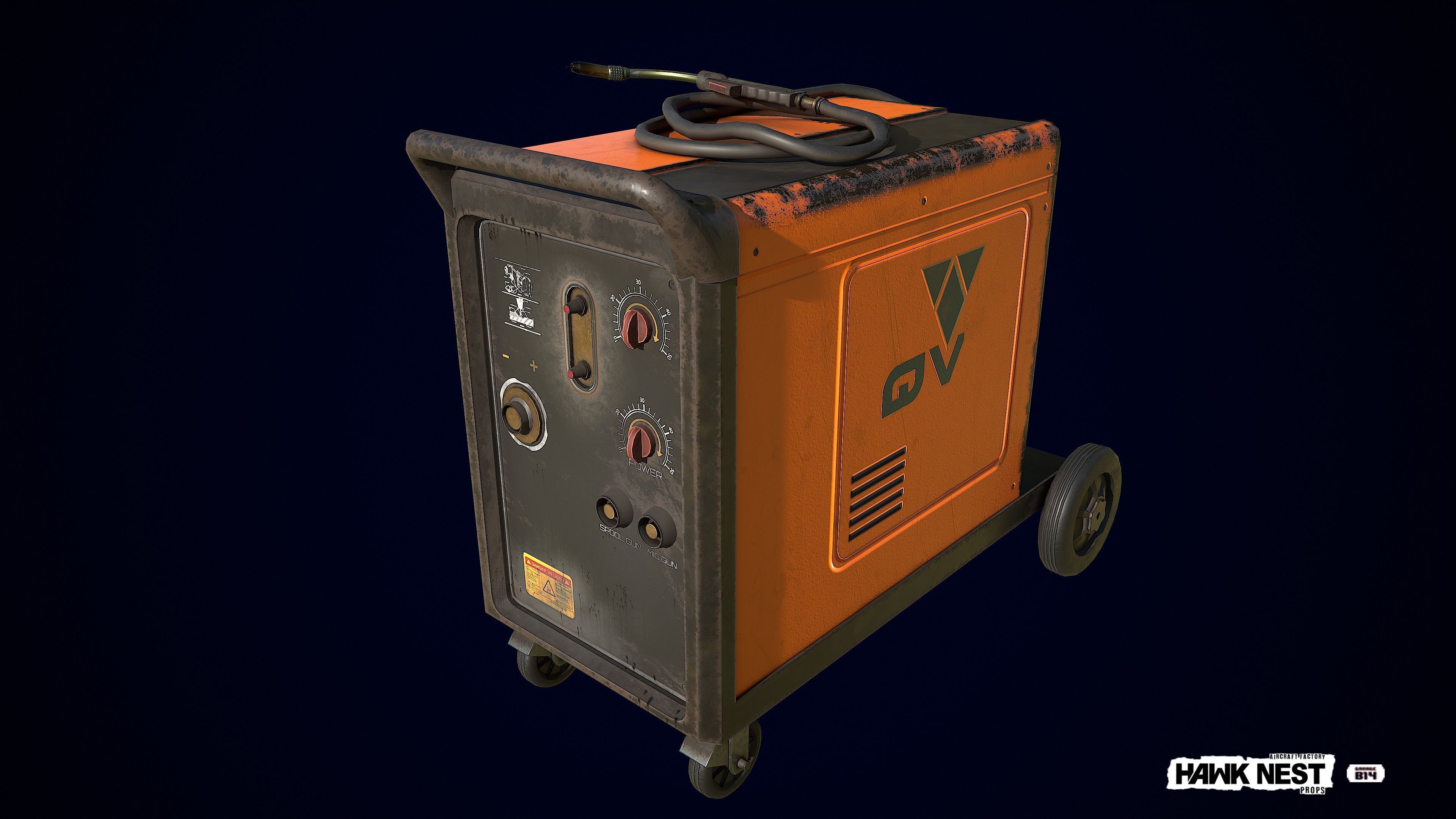 Tool - Welding Machine Low-poly 3D model_1