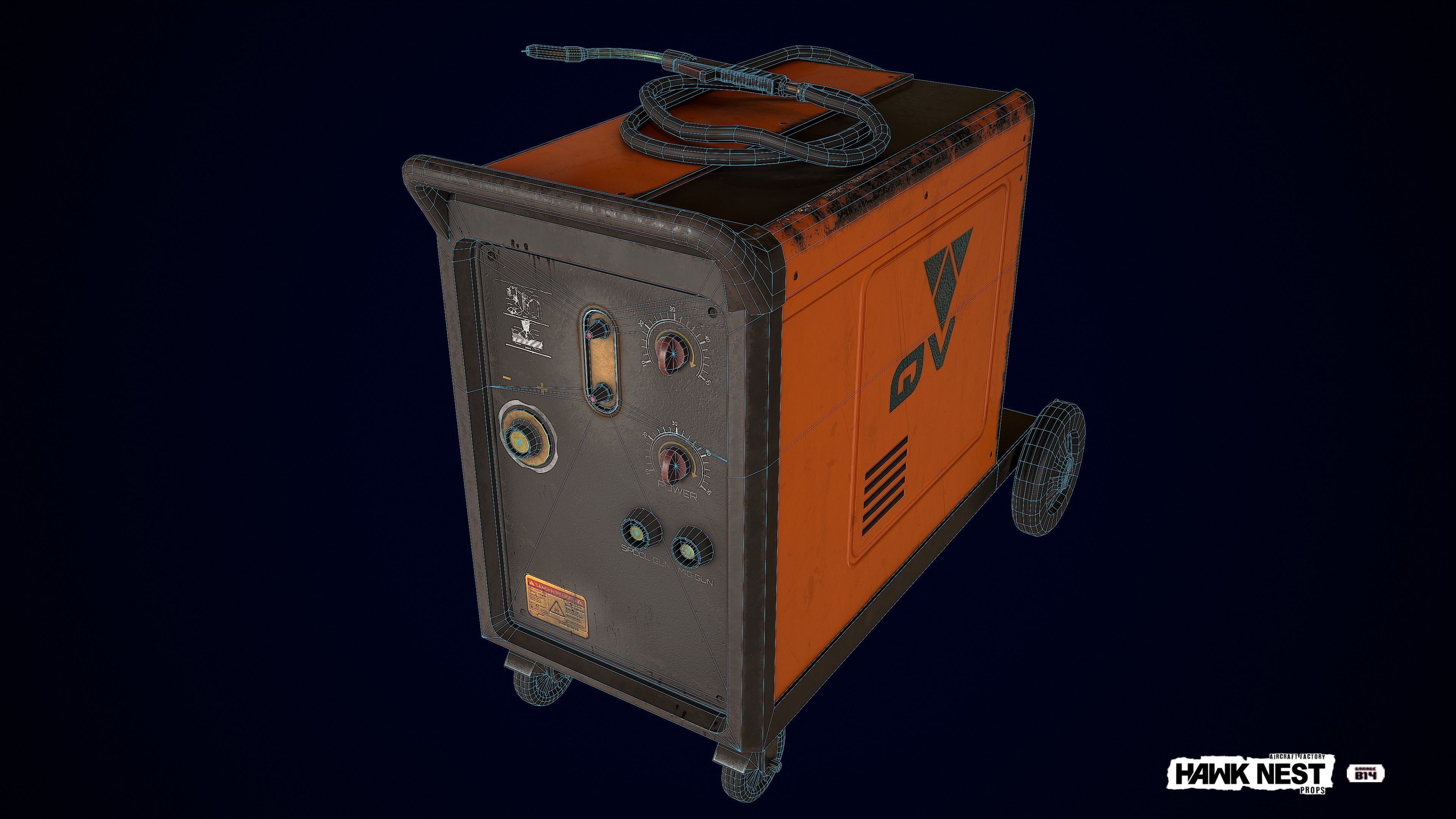 Tool - Welding Machine Low-poly 3D model_6