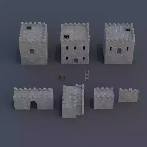 Modular castle old medieval tower kit