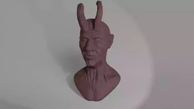 Tired devil bust