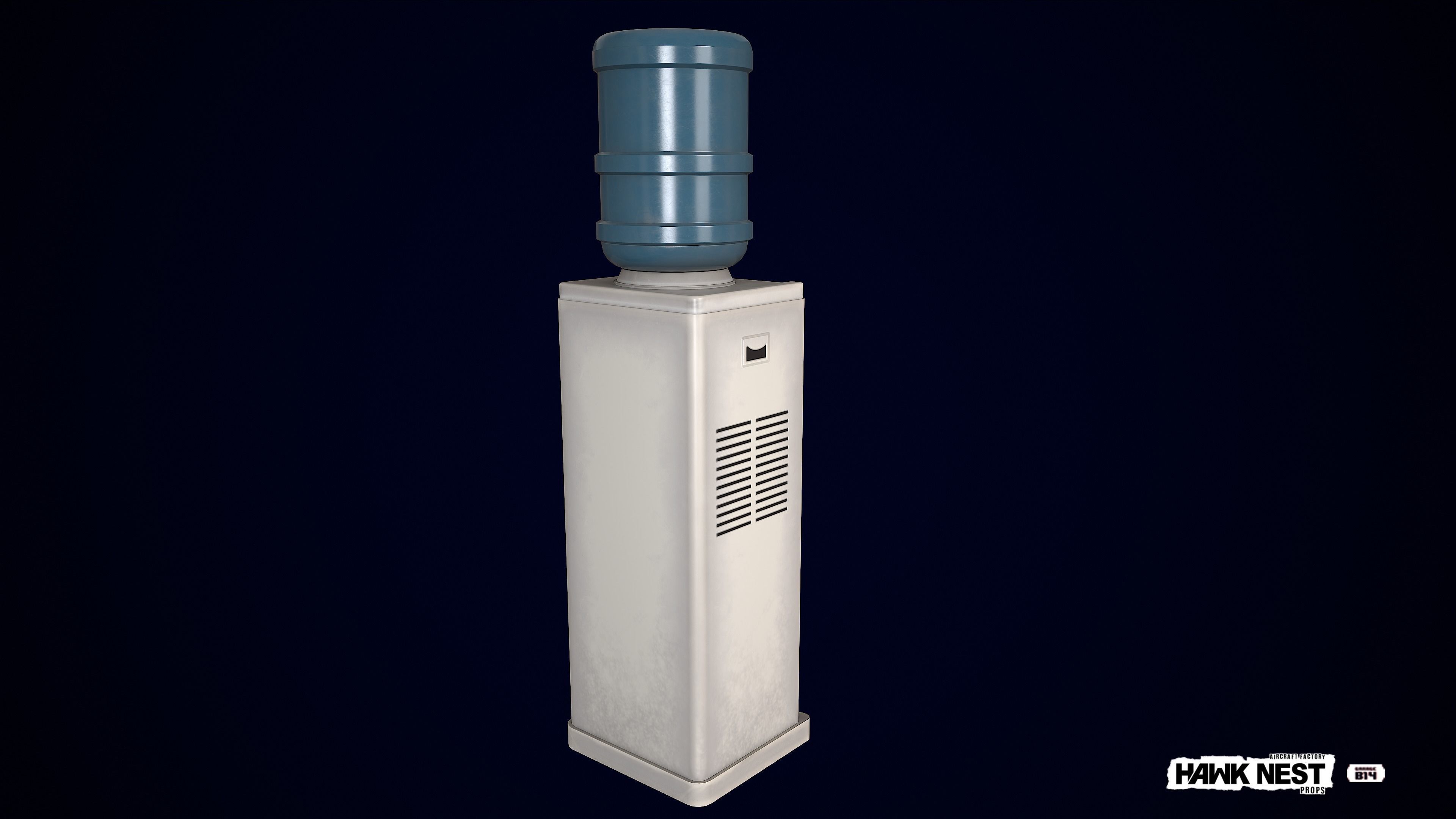 Water Dispenser Low-poly 3D model_2