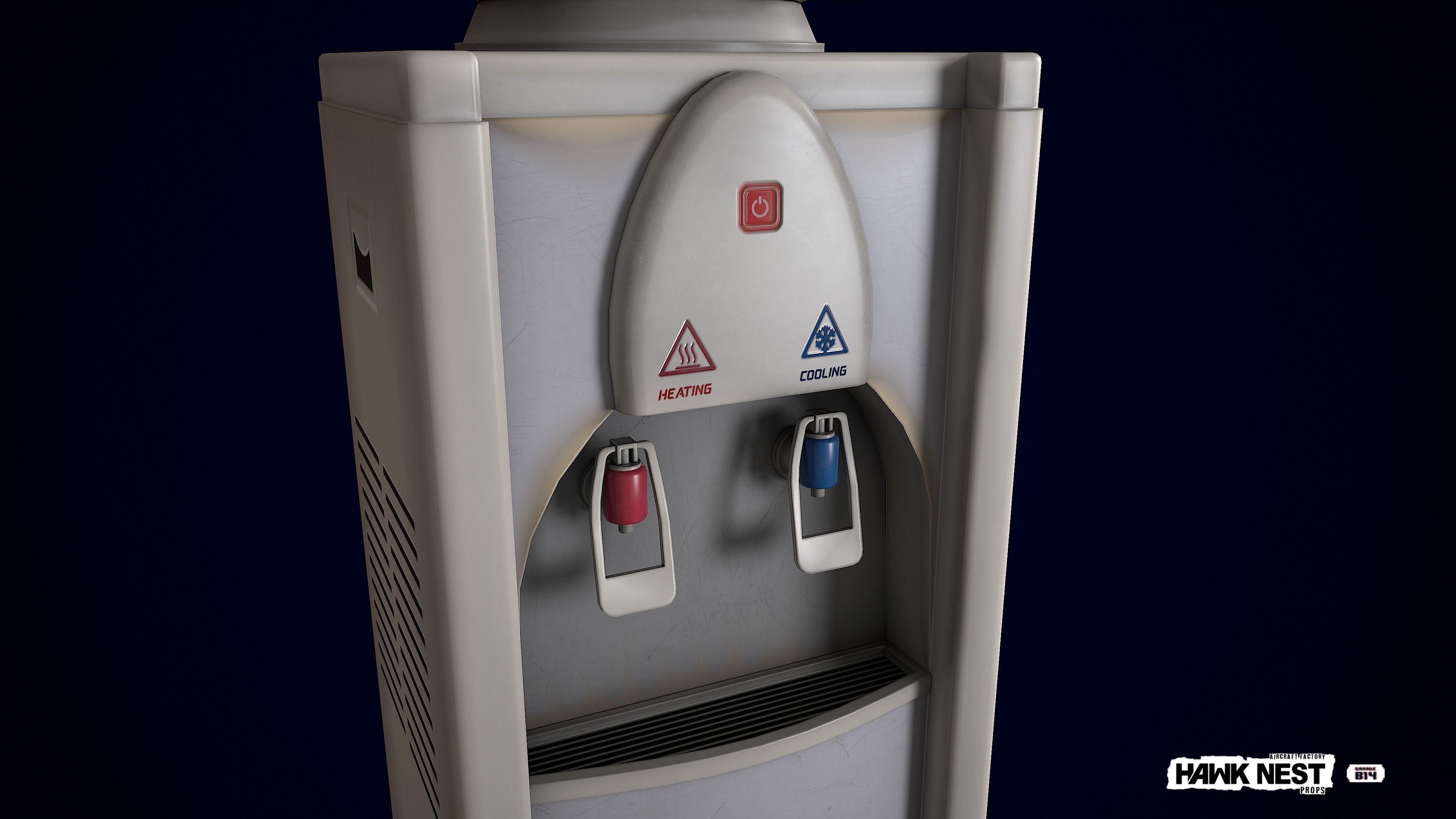 Water Dispenser Low-poly 3D model_3