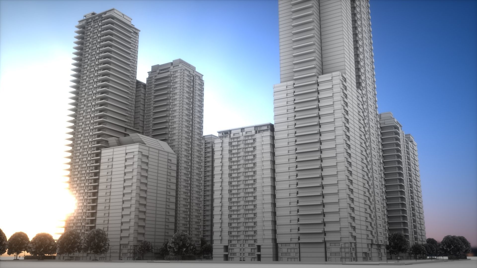 City Block Type B36 3D model_7