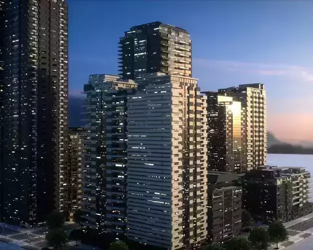 City Block Type B36 3D model