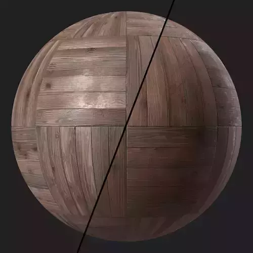 Parquet Materials 27- Parquet By Old Wood Damaged