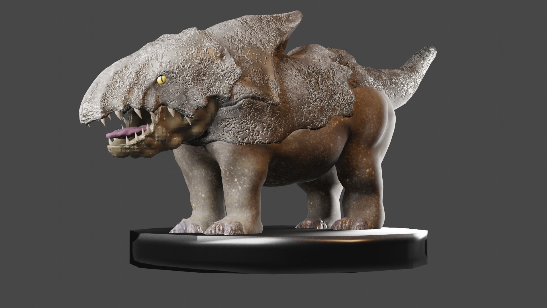 Bulette from dungeons and dragons monster 2 miniatures 3D print model_3