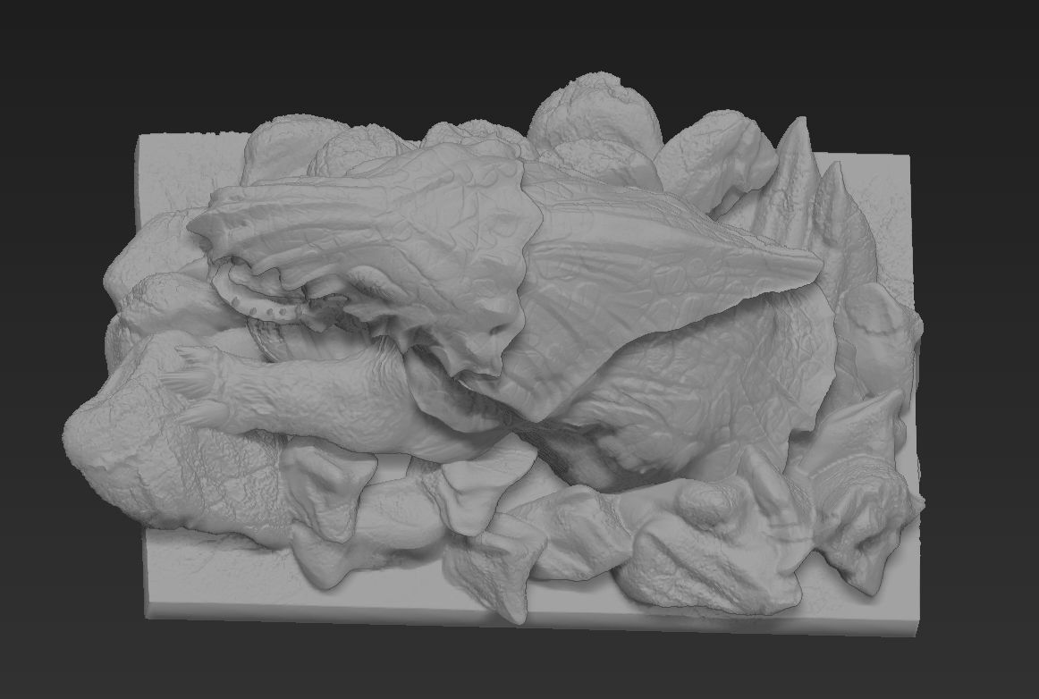 Bulette from dungeons and dragons monster 2 miniatures 3D print model_14