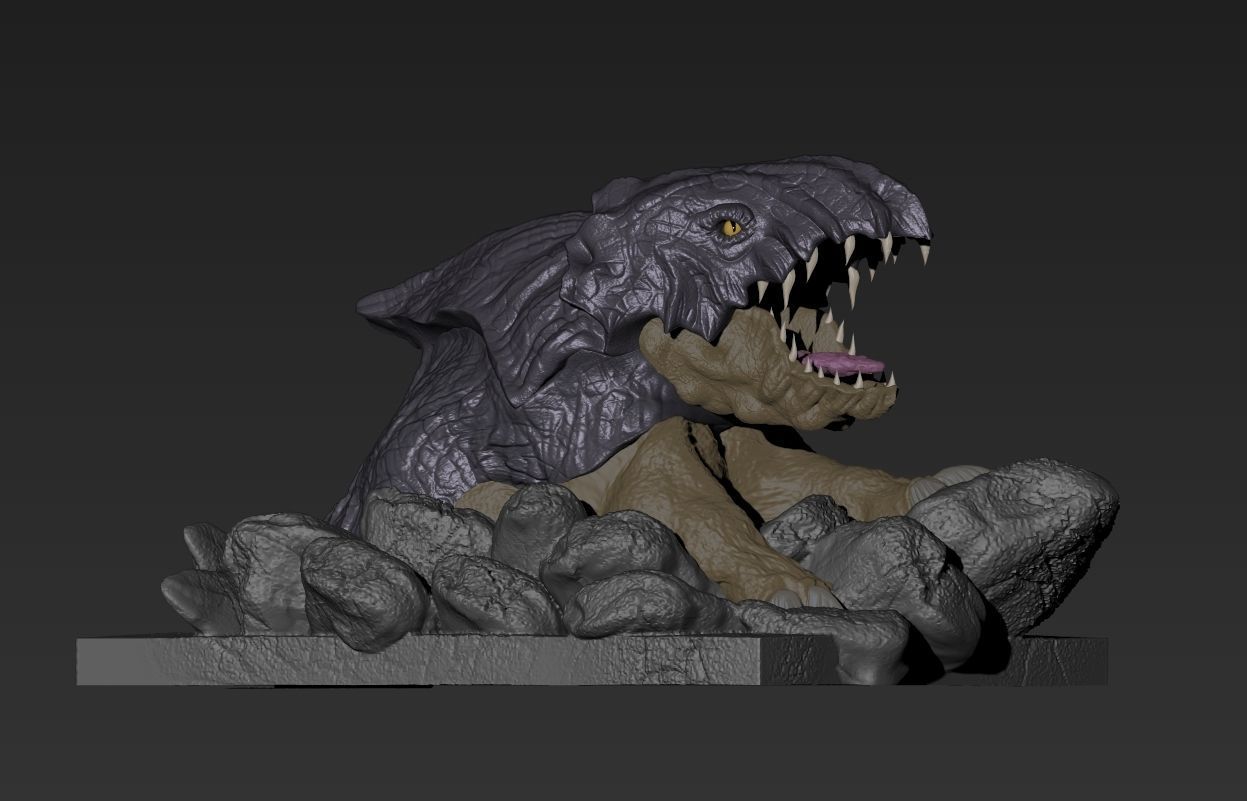 Bulette from dungeons and dragons monster 2 miniatures 3D print model_7