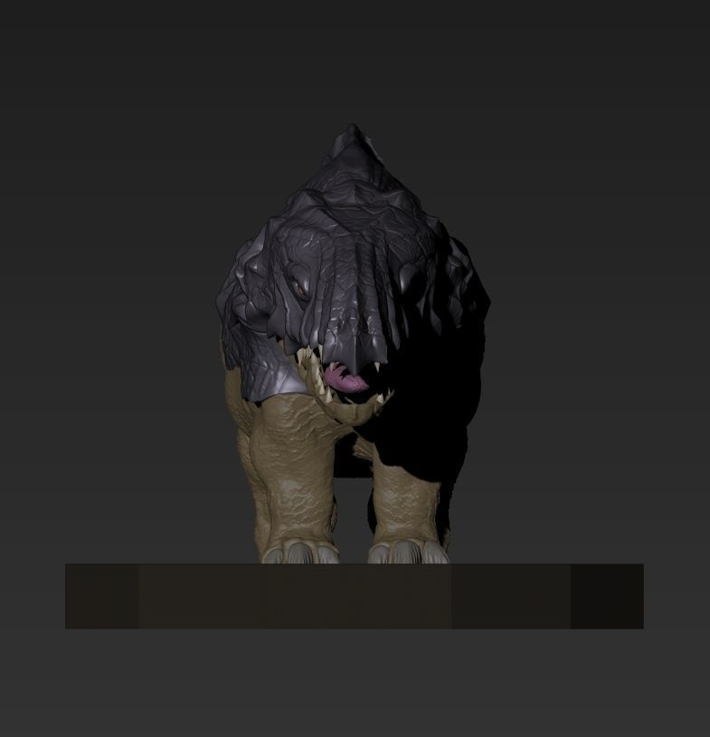 Bulette from dungeons and dragons monster 2 miniatures 3D print model_6