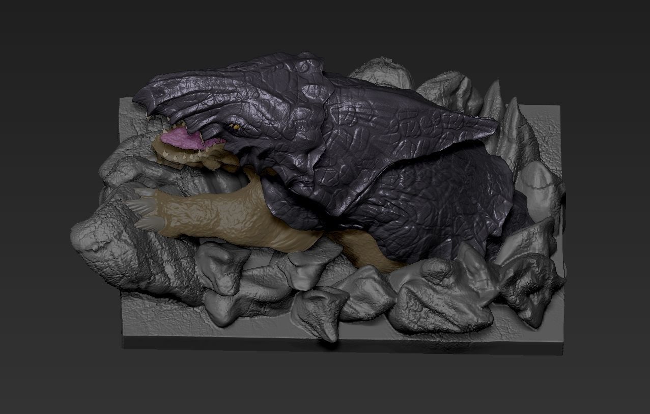 Bulette from dungeons and dragons monster 2 miniatures 3D print model_13
