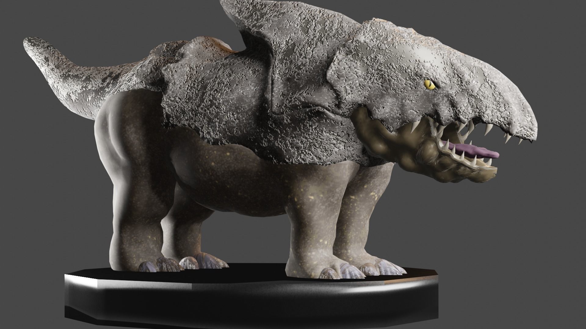 Bulette from dungeons and dragons monster 2 miniatures 3D print model_1