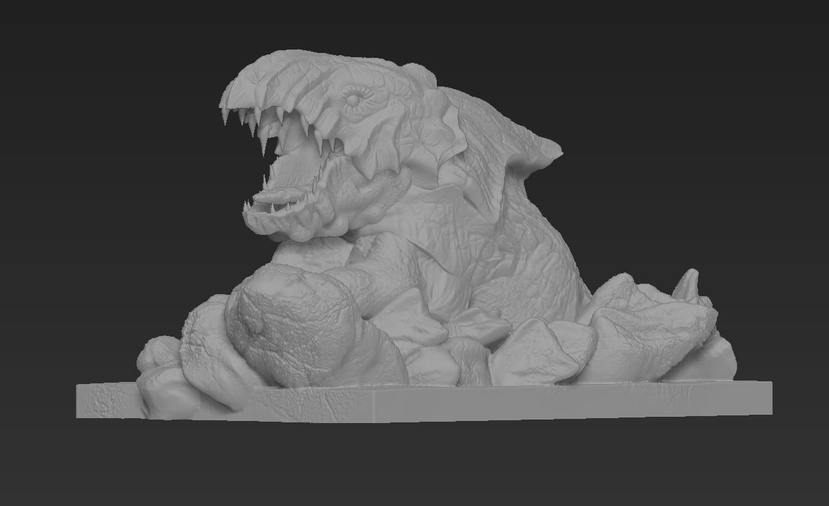 Bulette from dungeons and dragons monster 2 miniatures 3D print model_10