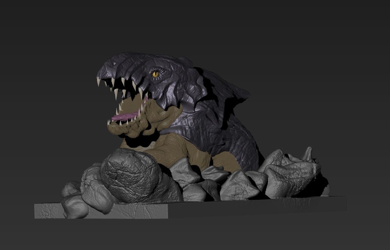 Bulette from dungeons and dragons monster 2 miniatures 3D print model_9