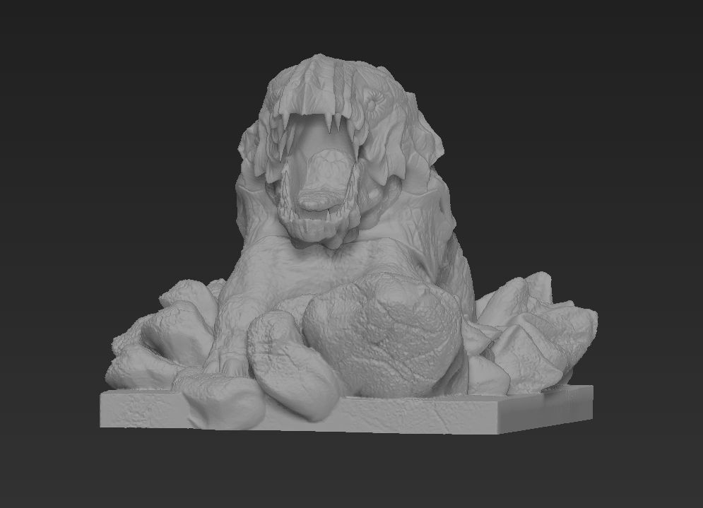 Bulette from dungeons and dragons monster 2 miniatures 3D print model_12