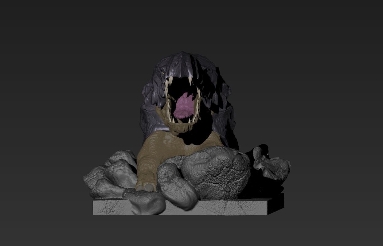 Bulette from dungeons and dragons monster 2 miniatures 3D print model_11