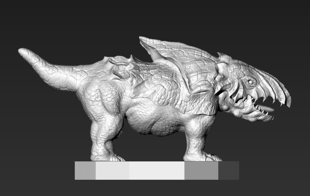 Bulette from dungeons and dragons monster 2 miniatures 3D print model_16