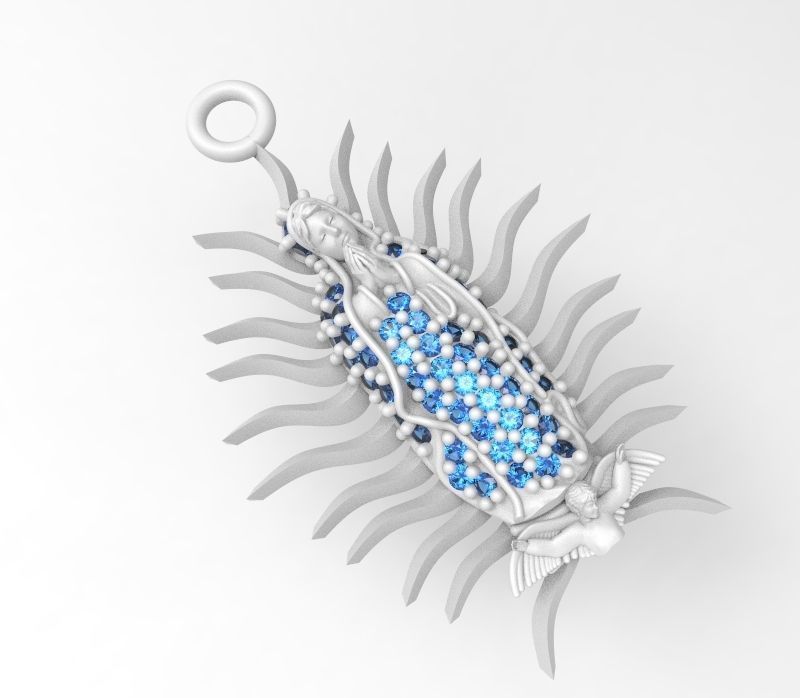 VIRGEN DE GUADALUPE 3D model_2