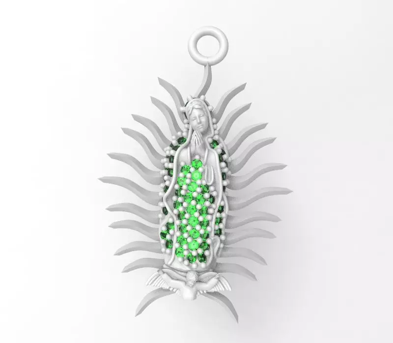 VIRGEN DE GUADALUPE 3D model_0