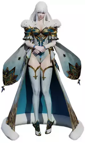 CG-H-22-06 0026135 White Snow Pack 2 models female character